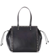 VALENTINO GARAVANI ROCKSTUD LEATHER SHOPPER,P00271786