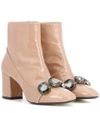 N°21 TINO 100 PATENT LEATHER ANKLE BOOTS,P00277399