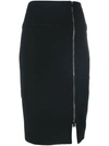 Tom Ford Side-zip Fitted Pencil Skirt In Black