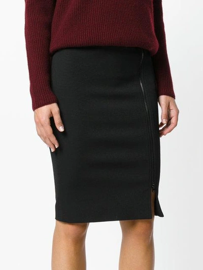 Shop Tom Ford Zip-front Pencil Skirt In Black