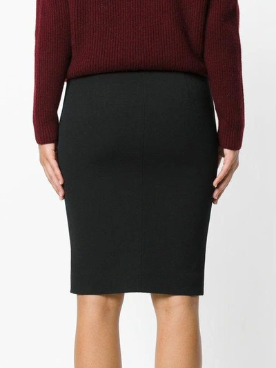 Shop Tom Ford Zip-front Pencil Skirt In Black