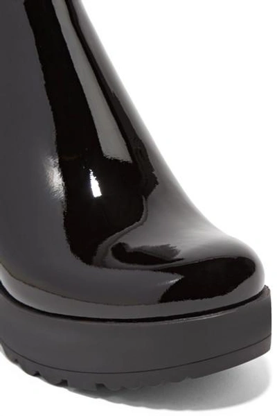Shop Prada Patent-leather Ankle Boots In Black