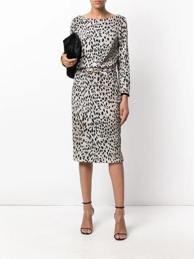 Shop Roberto Cavalli Leopard Print Dress
