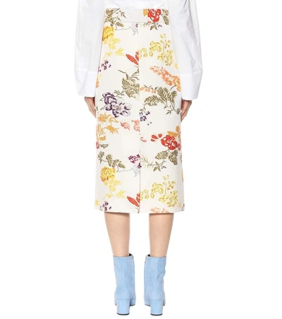Shop Rosie Assoulin Floral-printed Skirt
