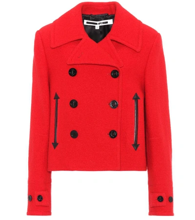 Mcq By Alexander Mcqueen Wool Jacket In Amp Red