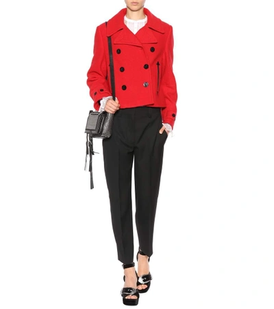 Shop Mcq By Alexander Mcqueen Wool Jacket In Amp Red