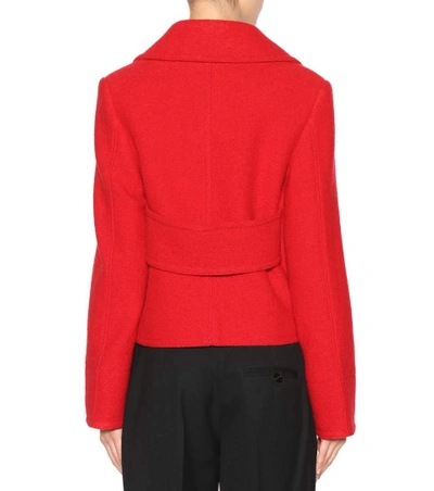 Shop Mcq By Alexander Mcqueen Wool Jacket In Amp Red
