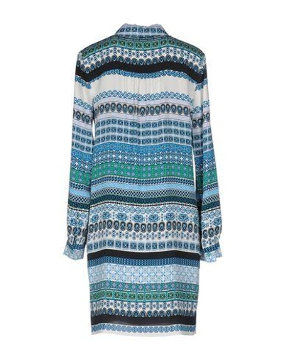 Shop Diane Von Furstenberg Shirt Dress In Azure