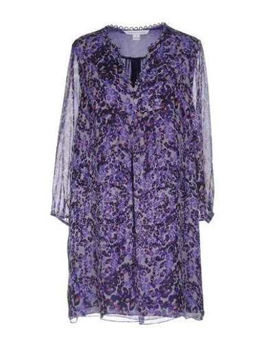 Diane Von Furstenberg Short Dress In Purple