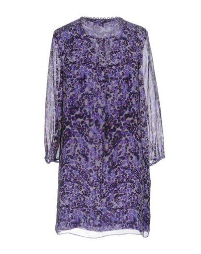 Shop Diane Von Furstenberg Short Dress In Purple