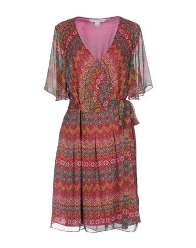 Diane Von Furstenberg Short Dresses In Fuchsia