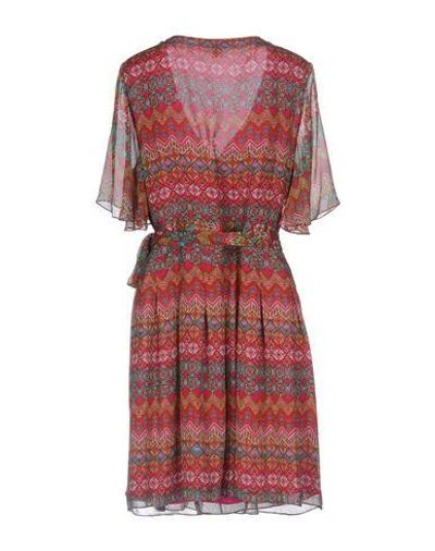Shop Diane Von Furstenberg Short Dresses In Fuchsia