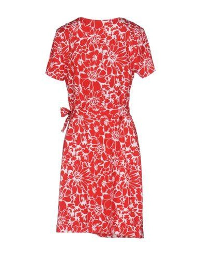Shop Diane Von Furstenberg Short Dresses In Red