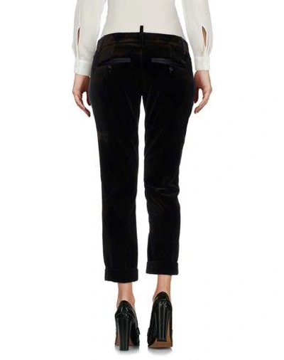 Shop Dsquared2 Cropped Pants & Culottes In Dark Blue
