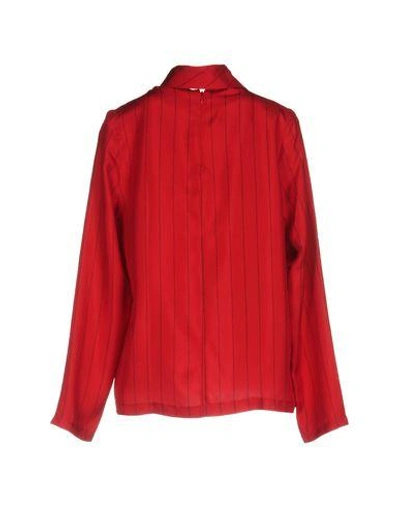 Shop Each X Other Blouses In Brick Red