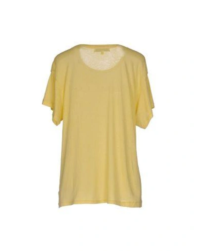 Shop Wildfox T-shirts In Yellow