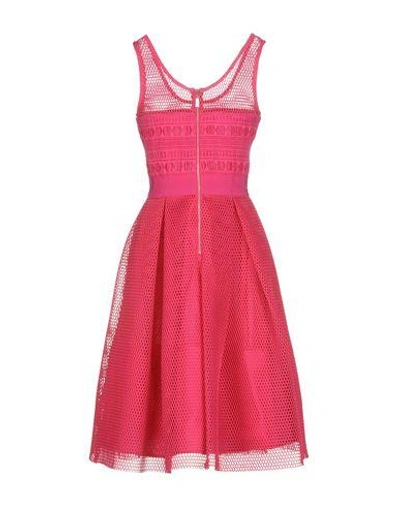 Shop Pinko Knee-length Dresses In Fuchsia