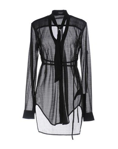 Shop Marcelo Burlon County Of Milan Shirts & Blouses With Bow In Black