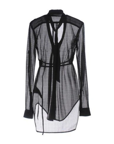 Shop Marcelo Burlon County Of Milan Shirts & Blouses With Bow In Black