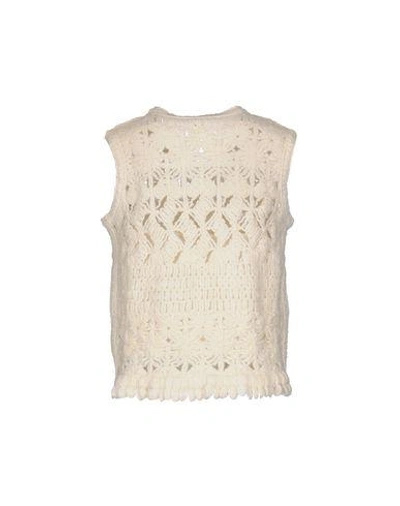 Shop Ermanno Scervino Sweaters In Ivory