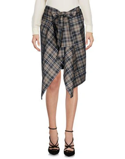 Shop Vivienne Westwood Anglomania Knee Length Skirts In Grey