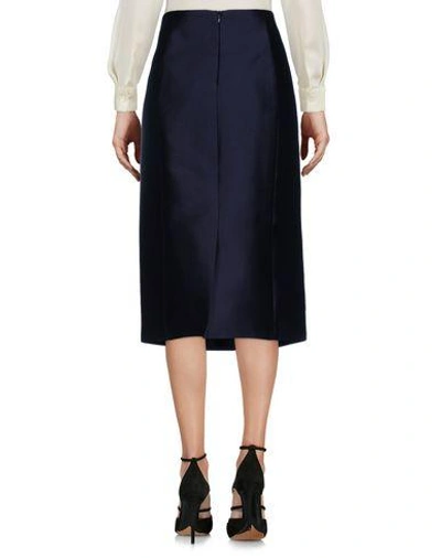 Shop Capucci Midi Skirts In Dark Blue