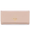 Prada Saffiano Continental Wallet In Cammeo