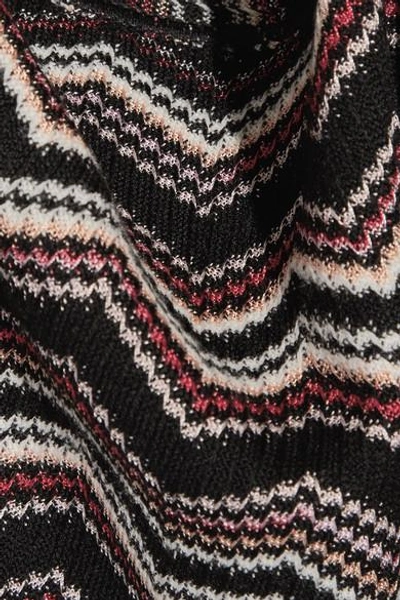 Shop Missoni Fringed Crochet-knit Wool-blend Wrap
