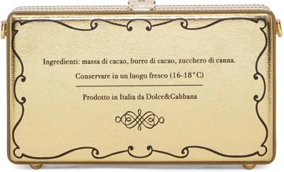 Shop Dolce & Gabbana Gold 'cioccolato' Box Clutch