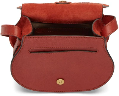 Shop Chloé Red Suede Small Marcie Bag