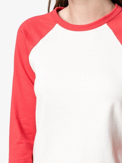 Shop Re/done X Hanes 1960's Baseball T-shirt In Red