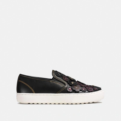 Shop Coach C115 Slip On - Women's In Black