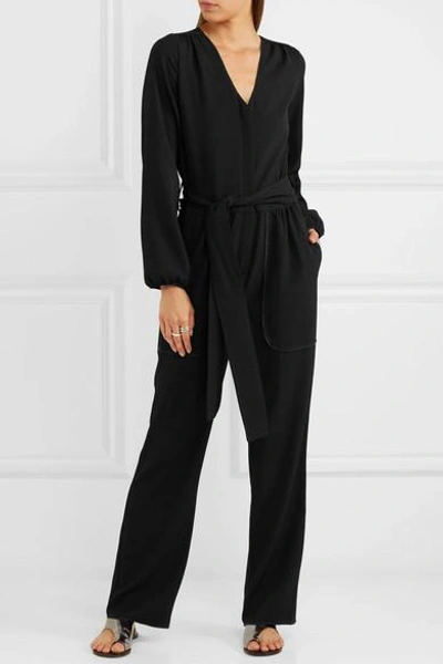 Shop See By Chloé Crepe Jumpsuit In Black