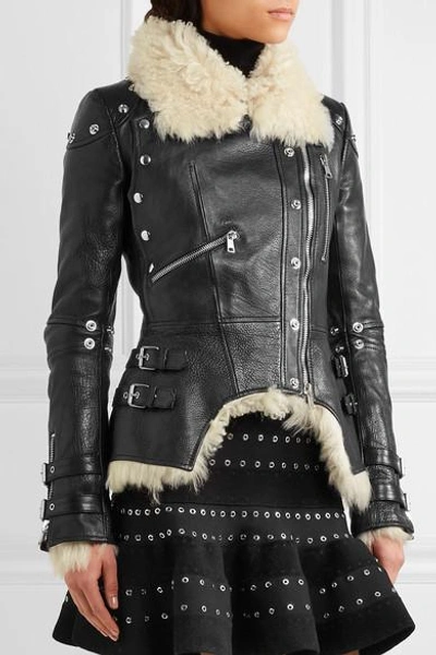 Alexander mcqueen outlet shearling jacket