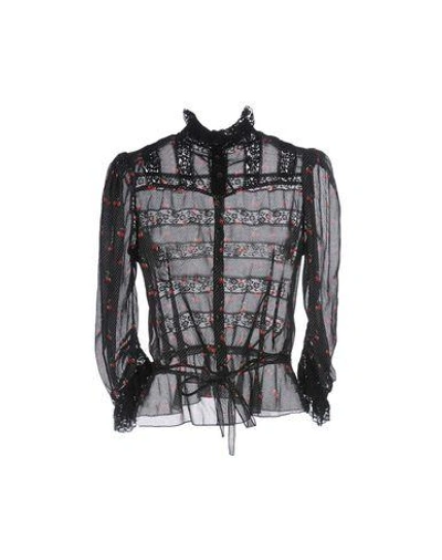 Shop Marc By Marc Jacobs Lace Shirts & Blouses In Black