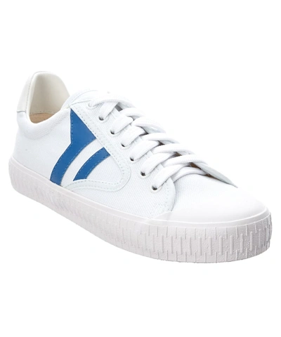 Celine Plimsole Sneakers In White/blue