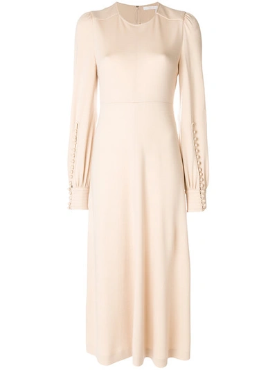 Chloé Long Sleeved Midi Dress
