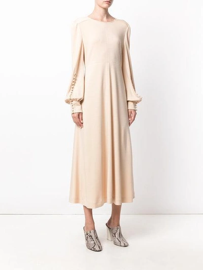 Shop Chloé Long Sleeved Midi Dress