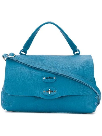 Shop Zanellato Boxy Tote Bag - Blue