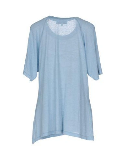 Shop Wildfox T-shirts In Sky Blue