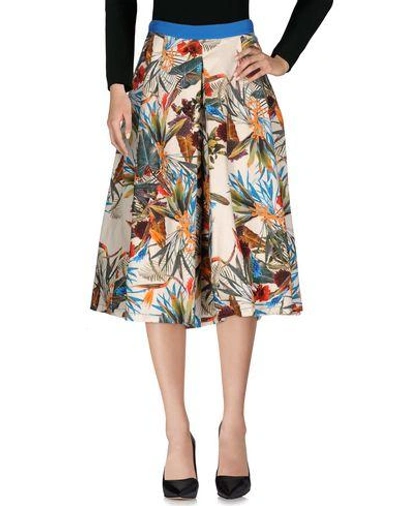 Shop I'm Isola Marras 3/4 Length Skirts In Ivory