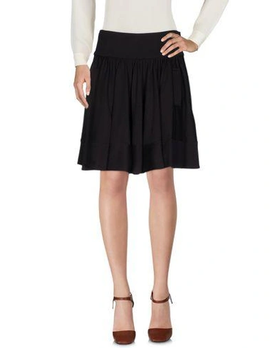 Shop Diane Von Furstenberg Mini Skirt In Dark Brown