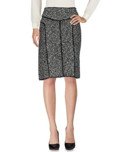 Shop Ermanno Scervino Knee Length Skirt In Grey