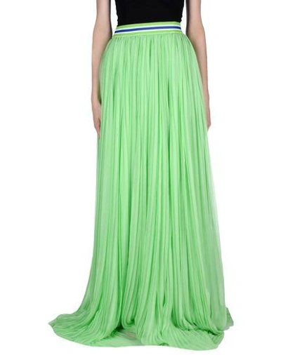 Shop Dsquared2 Long Skirts In Light Green