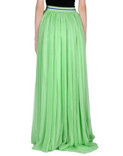 Shop Dsquared2 Long Skirts In Light Green