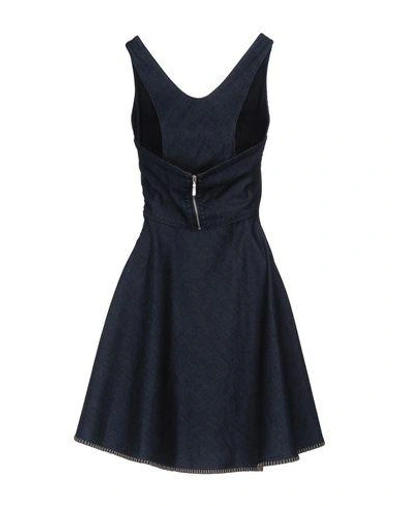 Shop Emporio Armani Denim Dress In Blue