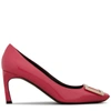 Roger Vivier Belle Vivier Trompette Pumps In Patent Leather In Pink