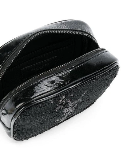 Shop Saint Laurent Camera Shoulder Bag - Unavailable In 1054 Black/silver