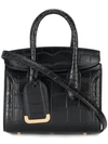 Alexander Mcqueen Black Heroine 30 Tote Bag In Black