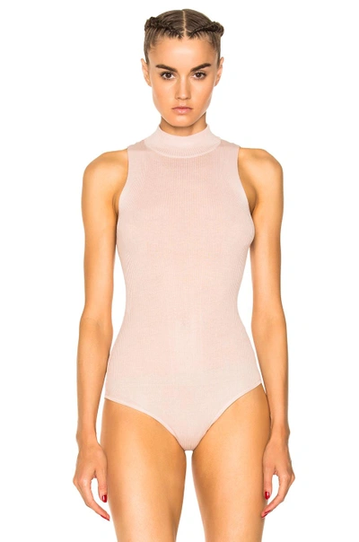 Shop Ulla Johnson Frida Bodysuit In Pink,neutrals